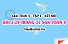 Bài 1.29 SGK Toán 8 tập 1 Kết nối tri thức